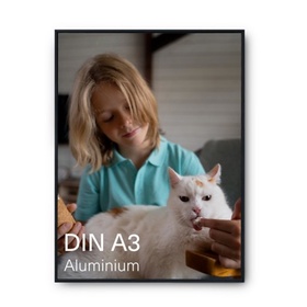 PUCHIKA Aluminium Bilderrahmen A3 Schwarz